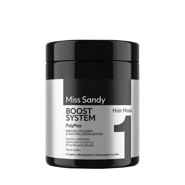 Miss Sandy Polyplex Hair Mask Boost SystemI Keratin & Collagen, Μάσκα Μαλλιών με Κερατίνη & Κολλαγόνο, 1Lt