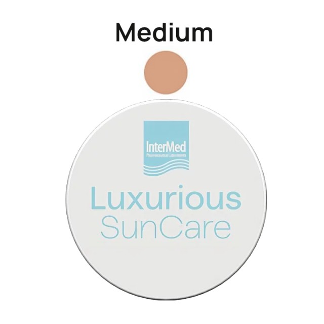 Intermed Luxurious SunCare Silk Cover BB Compact SPF50+ 04 Medium, BB Πούδρα Υψηλής Αντηλιακής Προστασίας σε Compact Mορφή, 12g