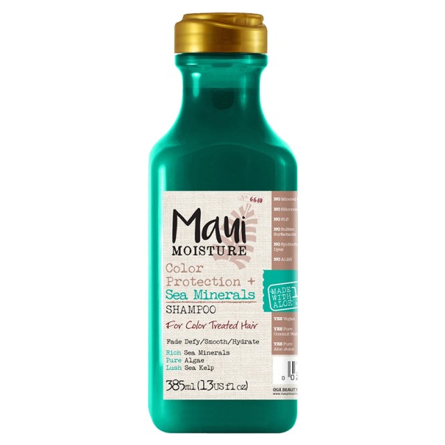Maui Moisture Color Protection + Sea Minerals Shampoo, Σαμπουάν για Βαμμένα ή με Ανταύγειες Μαλλιά, 385ml