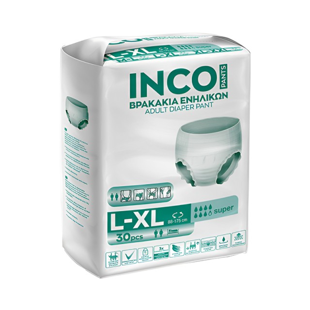 INCO Pants Βρακάκια Ακράτειας Ενηλίκων Large-X-Large 100-180cm 30τμχ