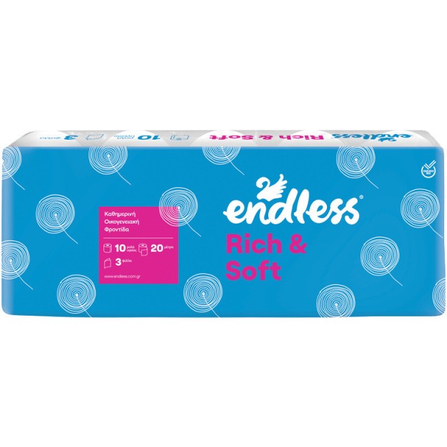 Endless Rich & Soft, Χαρτί Υγείας 3φυλλο 95γρ, 10τμχ