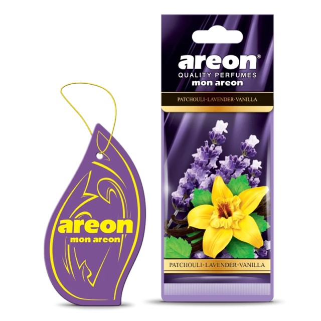 Areon Mon Areon Patchouli, Lavender & Vanilla, Κρεμαστό Αρωματικό Αυτοκινήτου