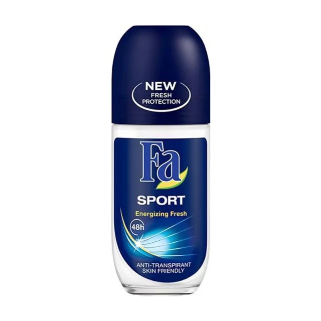 Fa Men Sport Energizing Fresh, Ανδρικό Αποσμητικό Roll on, 50ml
