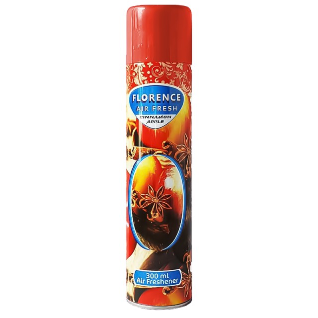 Florence Air Fresh Cinnamon & Apple, Αποσμητικό Σπρέι Χώρου 300ml