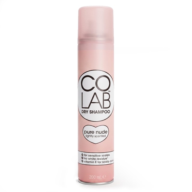 Colab Dry Shampoo Pure Nude, Ξηρό Σαμπουάν για Ευαίσθητο Τριχωτό χωρίς Λευκά Υπολείμματα 200ml