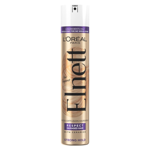 LOreal Paris Elnett Respect Damaged Hair Για Δυνατό Κράτημα 200ml