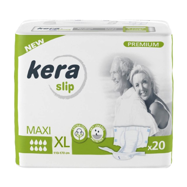 Kera Premium Slip Maxi Πάνες Ακράτειας Ενηλίκων XL, 20τμχ