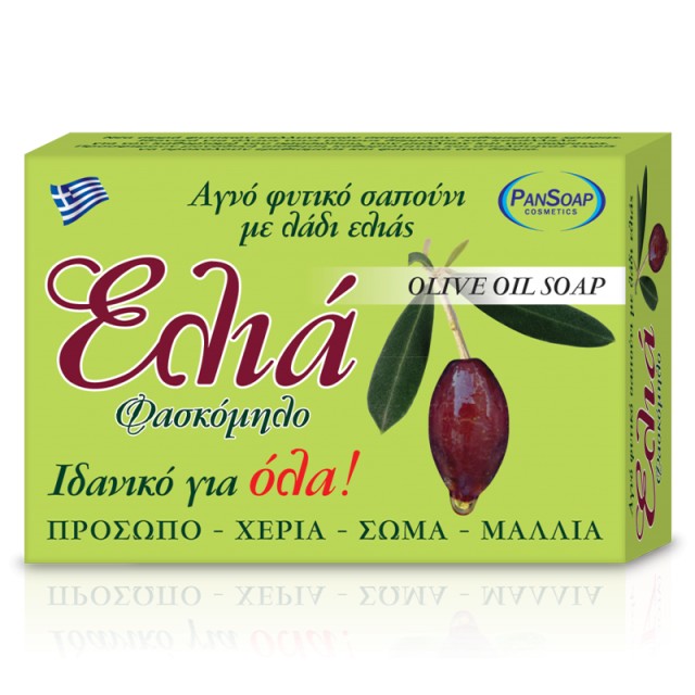 Pansoap Αγνό Φυτικό Σαπούνι για Πρόσωπο Χέρια Σώμα & Μαλλιά με Λάδι Ελιάς, 125gr