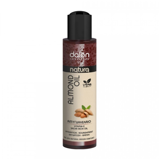 Dalon Natura Almond Oil, Αμυγδαλέλαιο για Μαλλιά, Πρόσωπο & Σώμα, 100ml