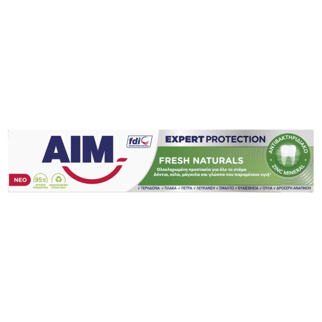 Aim Expert Protection Fresh Naturals, Οδοντόκρεμα, 75ml