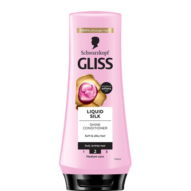 Schwarzkopf Gliss Liquid Silk Conditioner με Ceramides & Mετάξι, 200ml