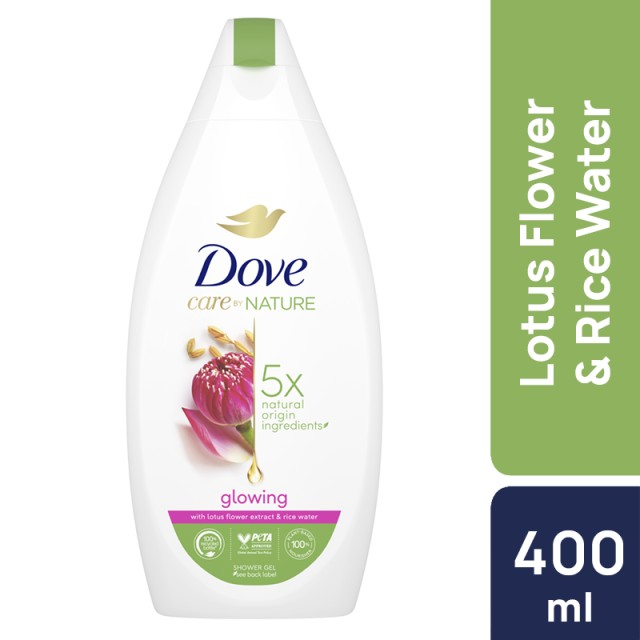 Dove Care By Nature Glowing Αφρόλουτρο, 400ml