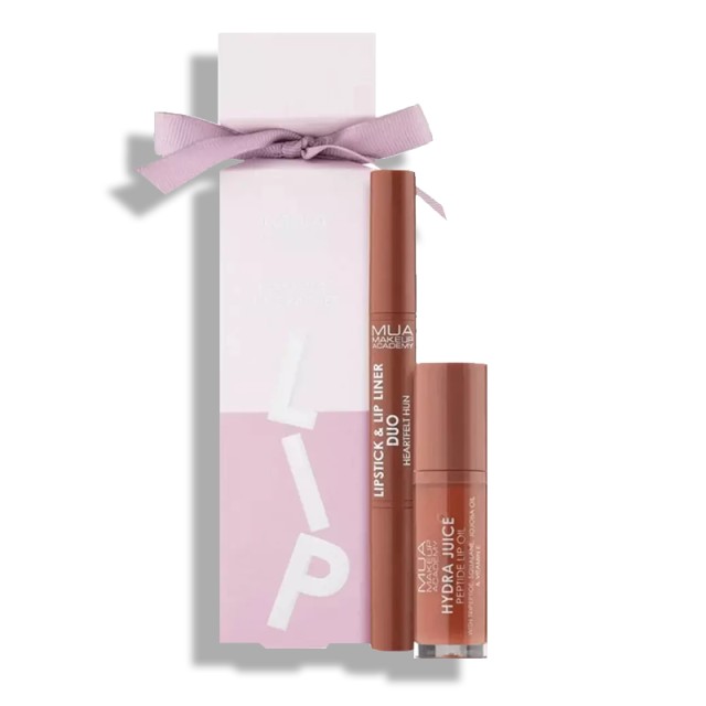 MUA Promo Heartfelt Hun Lip Cracker με Lipstick & Liner Duo 0.9g & Hydra Juice Peptide Lip Oil, 7ml, 1σετ