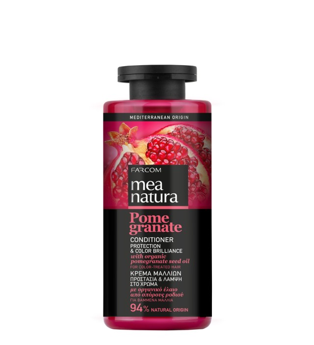 Mea Natura Pomegranate, Μαλακτική Κρέμα για Βαμμένα Μαλλιά, 300ml