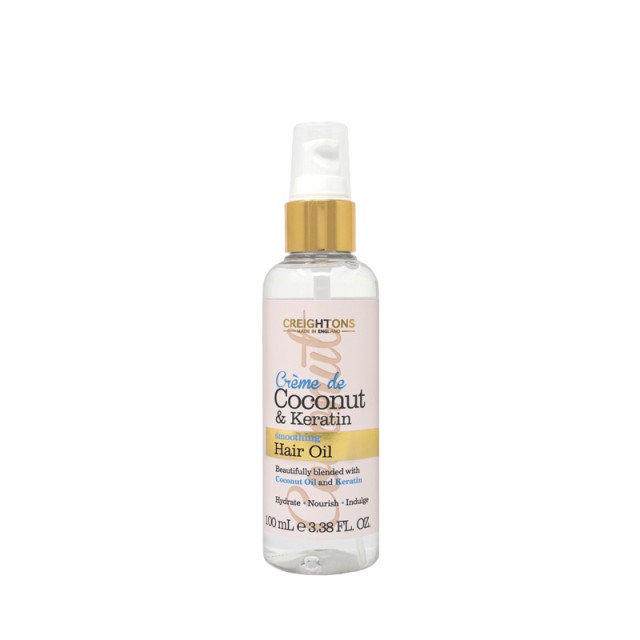 Creightons Crème de Coconut & Keratin Hair Oil, Λάδι Περιποίησης & Ενυδάτωσης Μαλλιών, 100ml