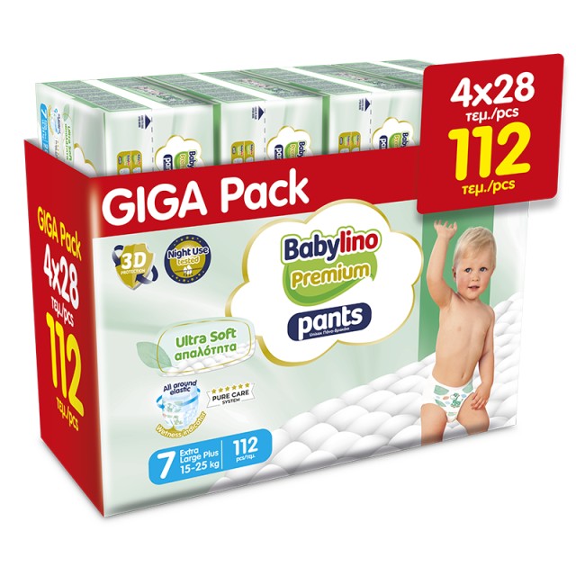 Πάνα-βρακάκι Babylino Premium Pants GIGA PACK Nο7 15-25KG (4x28) 112 τεμ.