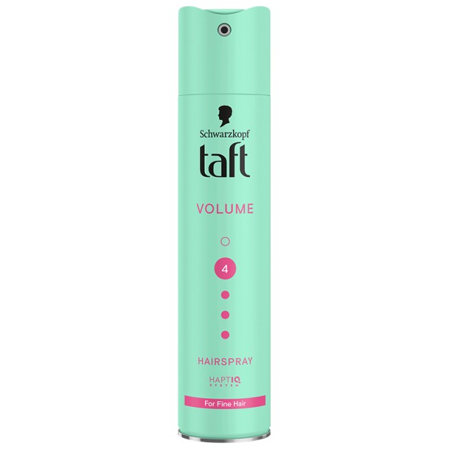 Schwarzkopf Taft Volume Hairspray No4, Λακ για Δυνατό Κράτημα & Όγκο στα Λεπτά Μαλλιά 250ml