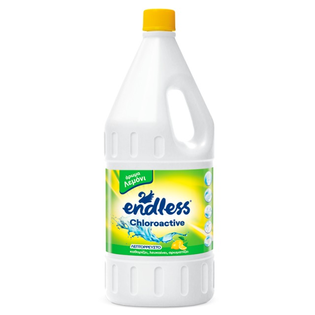 Endless Ultra Lemon, Χλωρίνη Λεπτόρρευστη με Άρωμα Λεμόνι, 2lt