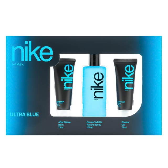 Nike Ultra Blue Man Set EDT 100ml + After Shave Balm 75ml + Shower Gel 75ml, ΣΕΤ ΔΩΡΟΥ