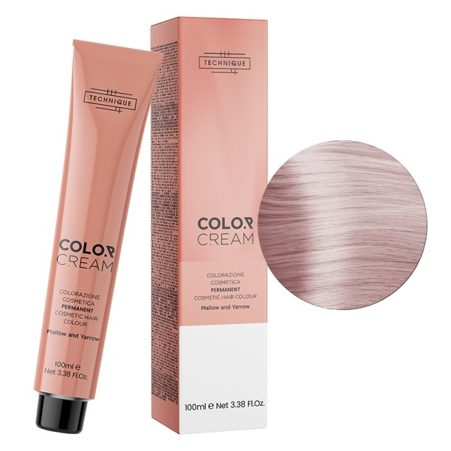 Technique Color Cream Metal Shades, Μόνιμη Βαφή σε Σωληνάριο, 100ml - Μεταλλικό Ροζ