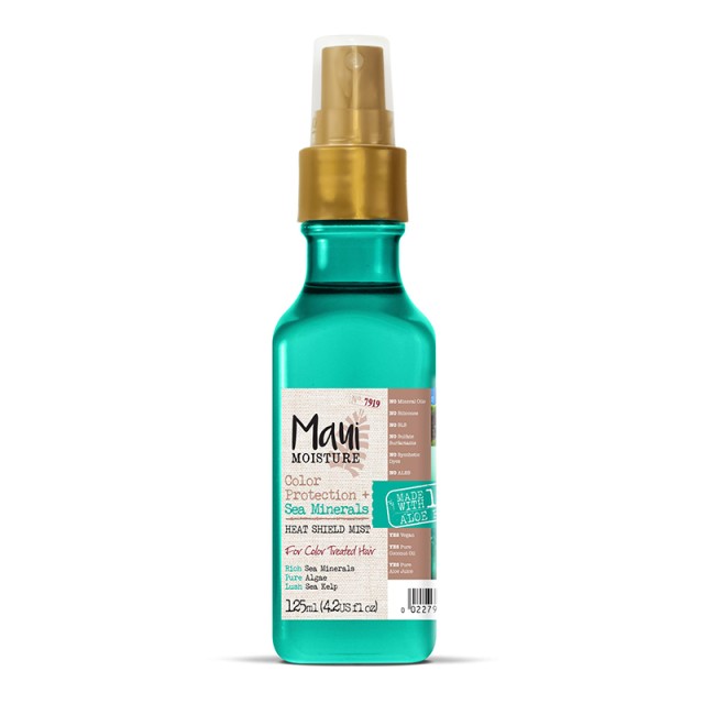 Maui Moisture Color Protect + Sea Minerals Heat Shield Mist, Θερμοπροστατευτικό Σπρέι 125ml