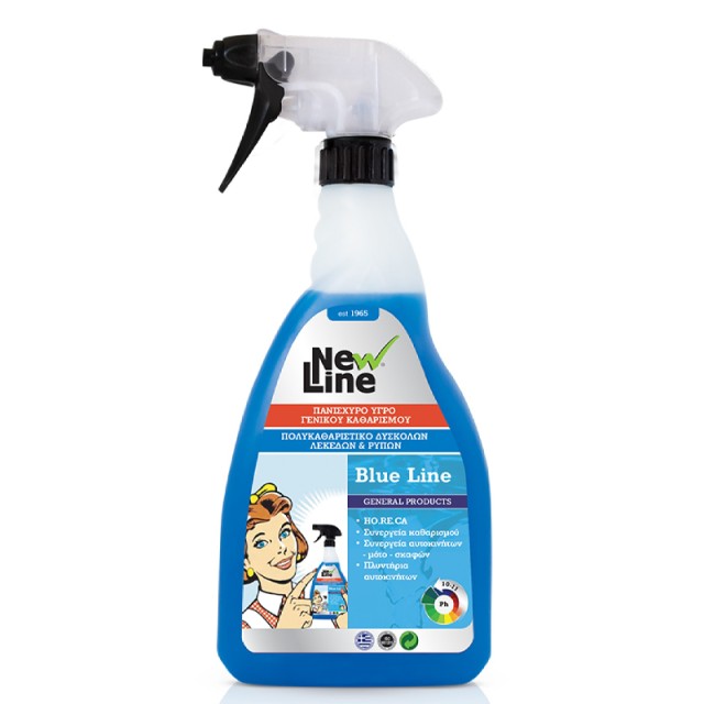 New Line Blue Line, Πανίσχυρο Υγρό Γενικού Καθαρισμού, 800ml