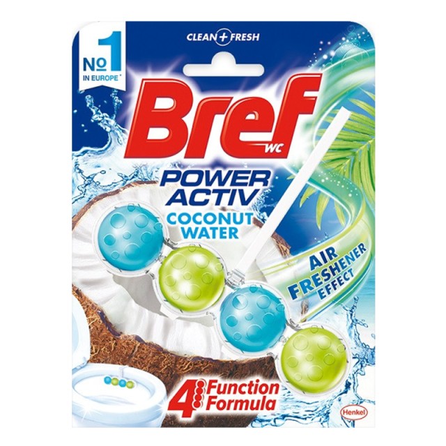 Bref Wc Block Power Activ Coconut Water, Μπλοκ Τουαλέτας (50g)