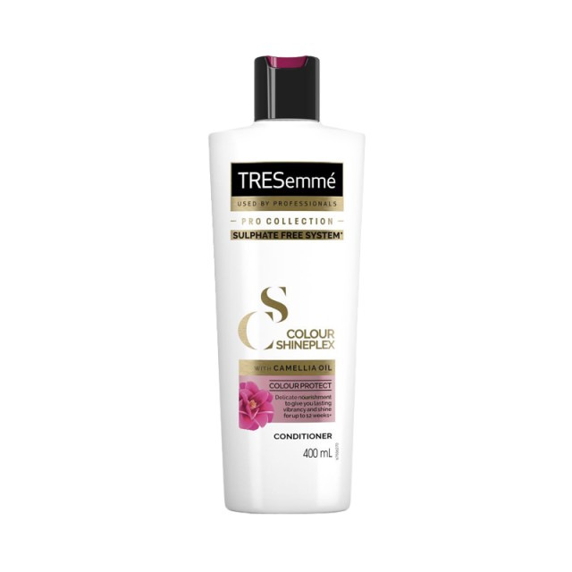 TRESemmé Colour Shineplex Conditioner With Camellia Oil,  Μαλακτική Κρέμα για Προστασία Χρώματος σε Βαμμένα & με Ανταύγειες Μαλλιά, 400ml