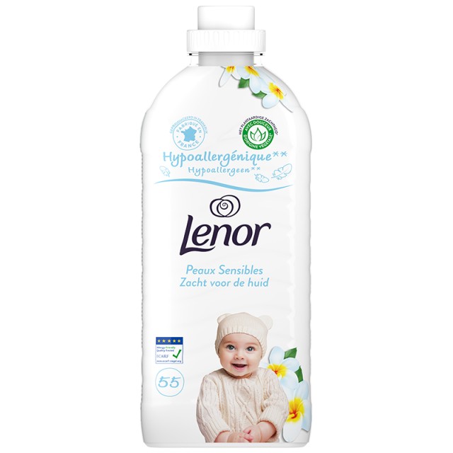 Lenor Sensitive Μαλακτικό Ρούχων 55μεζ. 1,155lt