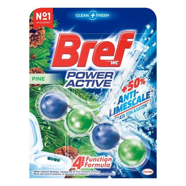 Bref Wc Block Power Activ Pine, Μπλοκ Τουαλέτας (50g)