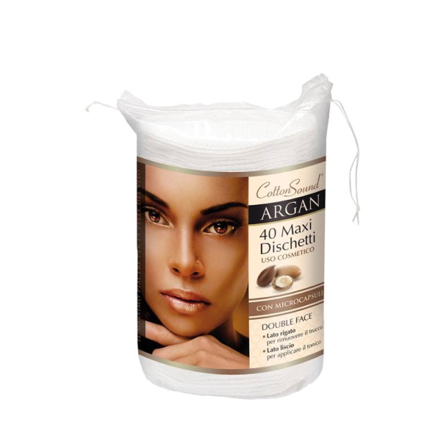 Cotton Sound Δίσκοι Ντεμακιγιάζ Οβάλ με Argan, 40τμχ