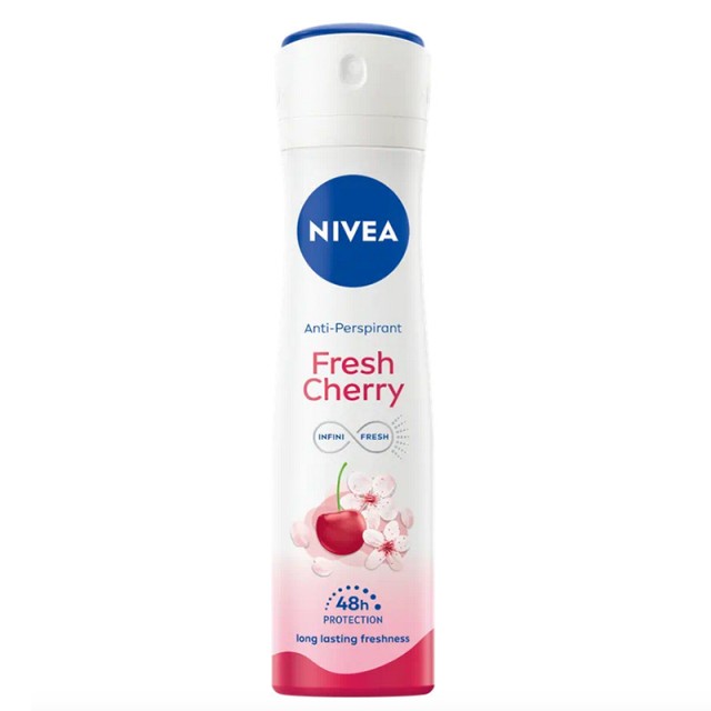 Nivea Fresh Cherry 48h Deo Spray, Αποσμητικό Σπρέι 150ml