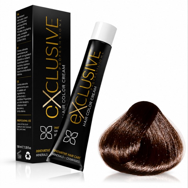 Exclusive Professional Hair Color Cream Βαφή Μαλλιών 100 ml No 7.77