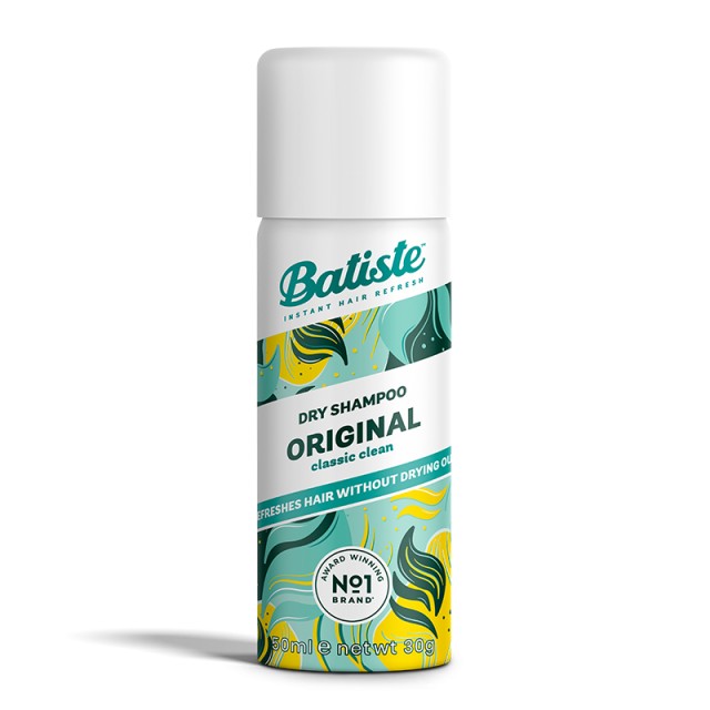 Batiste Dry Shampoo Original, Ξηρό Σαμπουάν 50ml TRAVEL SIZE