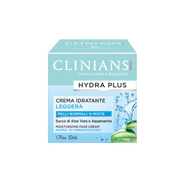 Clinians Hydra Plus, Ενυδατική Κρέμα Προσώπου για κανονική/μεικτή επιδερμίδα, 50ml