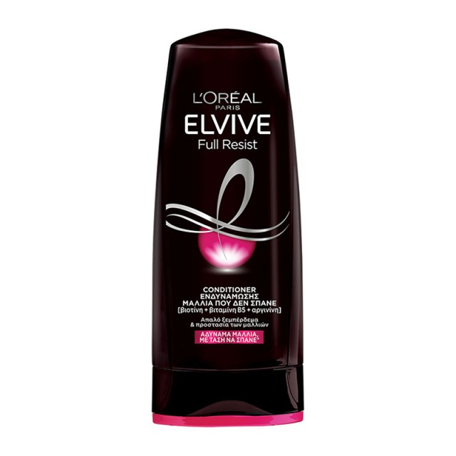LOreal Paris Elvive  Full Resist Conditioner, Μαλακτική Κρέμα για Ενδυνάμωση σε Εύθραυστα & Αδύναμα Μαλλιά, 300ml