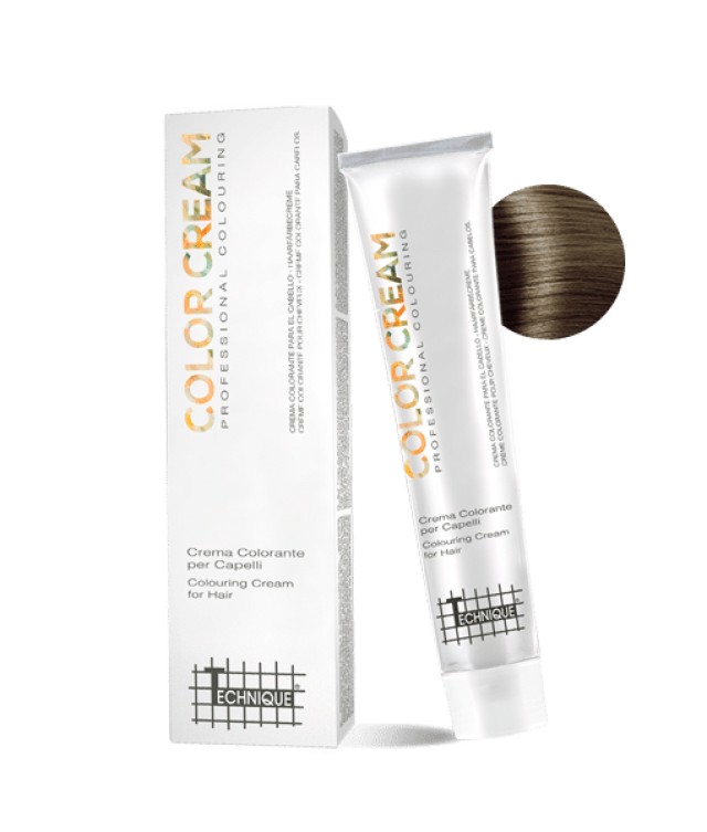 Technique Color Cream Natural Shades, Μόνιμη Βαφή σε Σωληνάριο, 100ml - Ξανθό Ανοιχτό 8