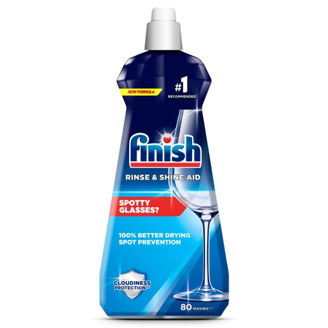 Finish Rinse Aid, Υγρό Λαμπριντικό Πλυντηρίου Πιάτων 400ml