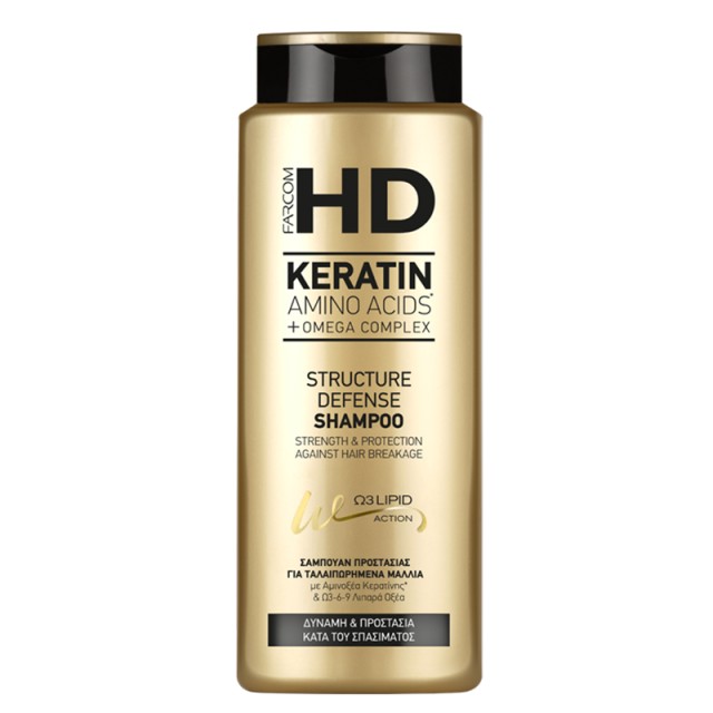 HD Keratin Structure Defense Shampoo, Σαμπουάν για Ξηρά & Ταλαιπωρημένα Μαλλιά, 750ml
