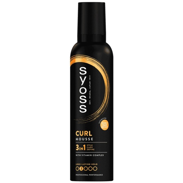 Syoss Curl Control Mousse, Αφρός για Κράτημα & Ελαστικότητα στα Σγουρά Μαλλιά, 250ml