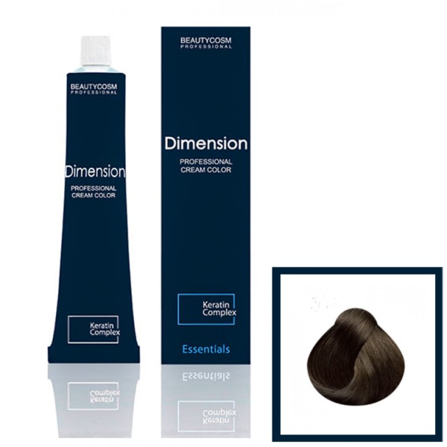 Dimension Hair Color Cream Επαγγελματική Βαφή Μαλλιών με Σύμπλεγμα Πρωτεϊνών Κερατίνης, Νο5.31 Καστανό Ανοικτό Μπεζ, 100ml