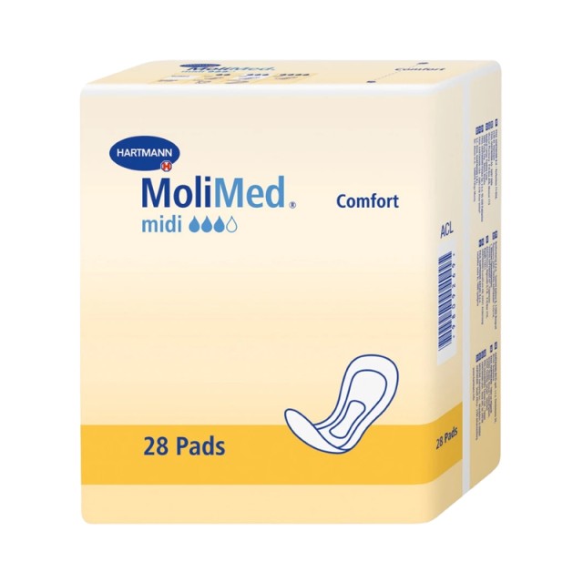 Hartmann MoliMed Comfort, Σερβιέτες Ακράτειας, Midi, 28τμχ