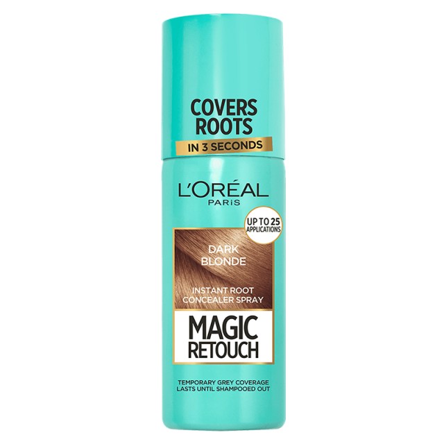 LOreal Magic Retouch Spray Κάλυψης Λευκών Ριζών 4 Ξανθό Σκούρο 75ml
