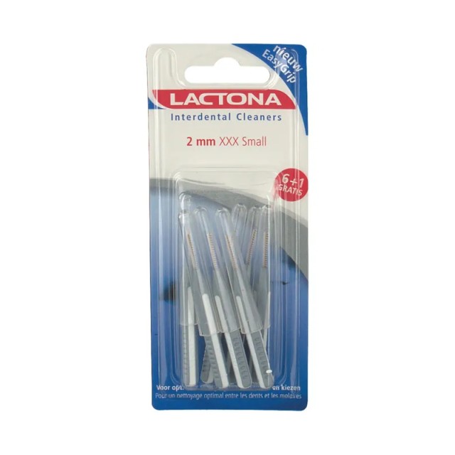 Lactona Easy Grip Interdental Clean 2.0mm XXXS, Μεσοδόντια Βουρτσάκια, 7τεμ.
