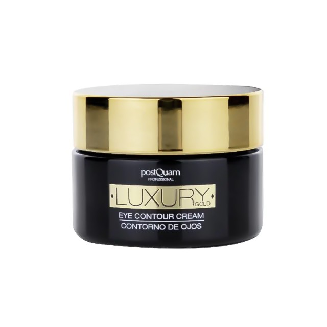 PostQuam Luxury Gold Eye Contour Cream, Αντιρυτιδική & Συσφικτική Κρέμα Ματιών με Υαλουρονικό & Εκχύλισμα Χρυσού 15ml