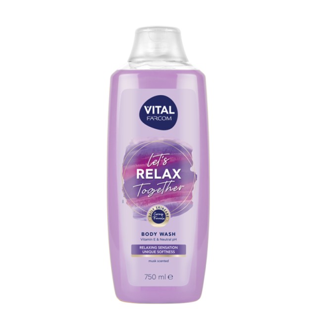 VITAL Relax, Aφρόλουτρο με Βιταμίνη Ε & Ουδέτερο PH, 750ml