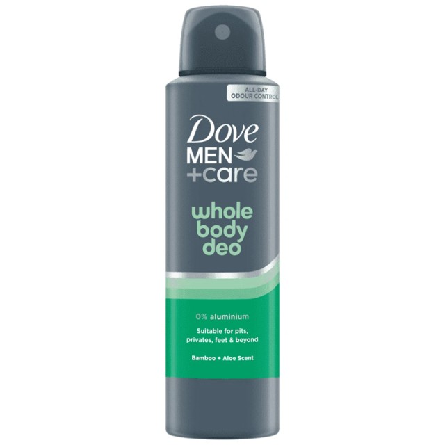 Dove Men + Care Whole Body Bamboo & Aloe Scent Deo Spray, 150ml