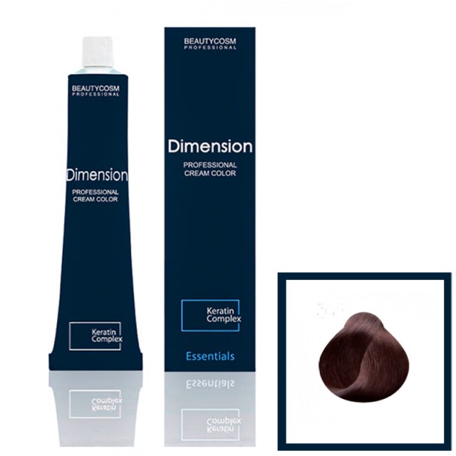 Dimension Hair Color Cream Επαγγελματική Βαφή Μαλλιών με Σύμπλεγμα Πρωτεϊνών Κερατίνης, Νο5.26, Καστανό Ανοικτό Ιριζέ Κόκκινο, 100ml