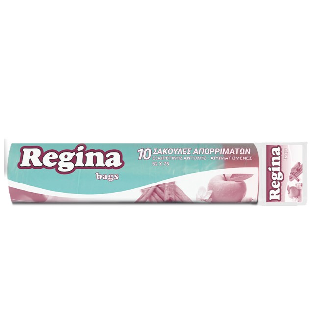 Regina Σακούλες Απορριμμάτων με Κορδόνι Αρωματισμένες Premium Βεραμάν 52x75cm, 10τεμ.