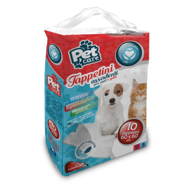 Setablu Pet Care, Υποσέντονα για Κατοικίδια 60x60cm, 10τμχ